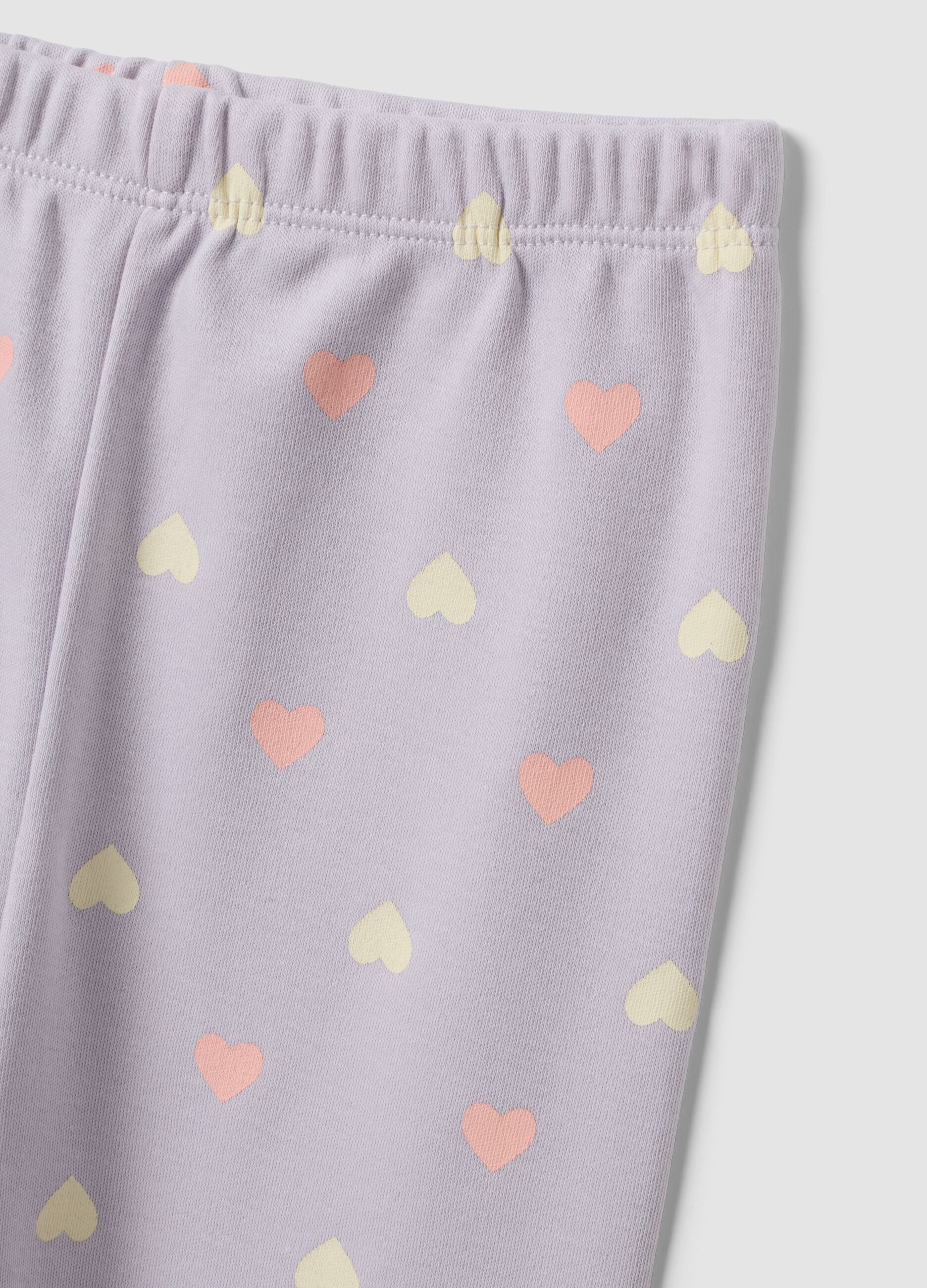 Multicolour pure organic cotton baby girl pyjamas with teddy bear print