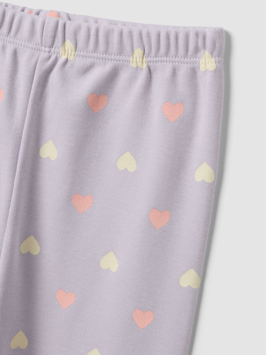 Multicolour pure organic cotton baby girl pyjamas with teddy bear print_3