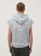 Grey cotton blend sleeveless hoodie regular fit_3