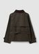 Gr&uuml;ner Trenchcoat aus Baumwollmischung mit Kontrastkragen, Regular Fit_2