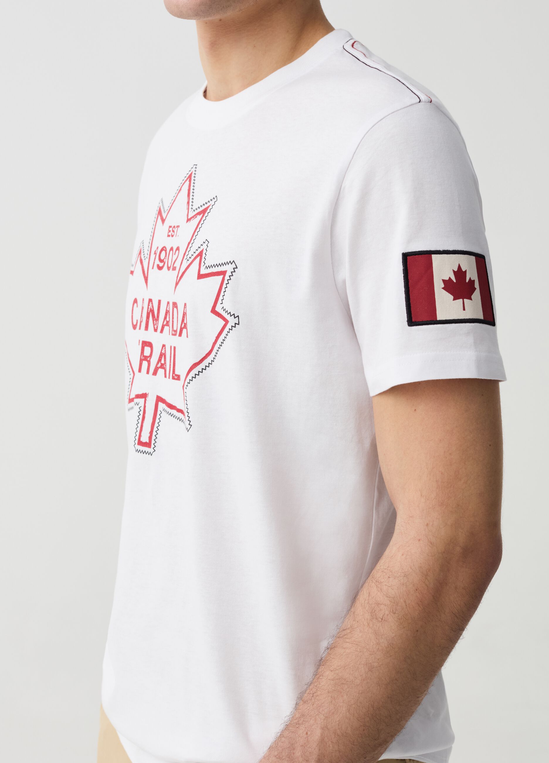 T-shirt con cuciture a contrasto Canada Trail