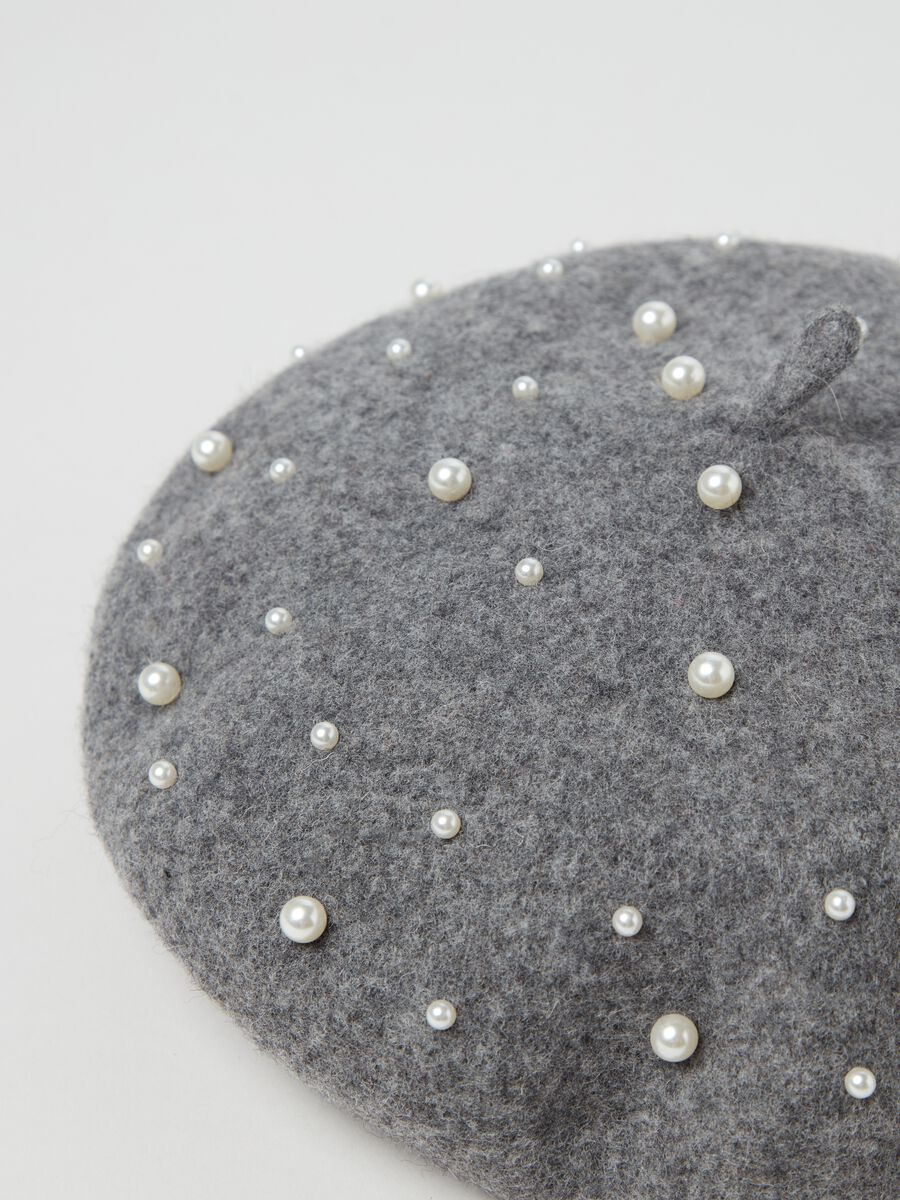 French beret with beading_1