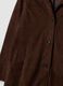 Long brown regular-fit genuine leather coat_1