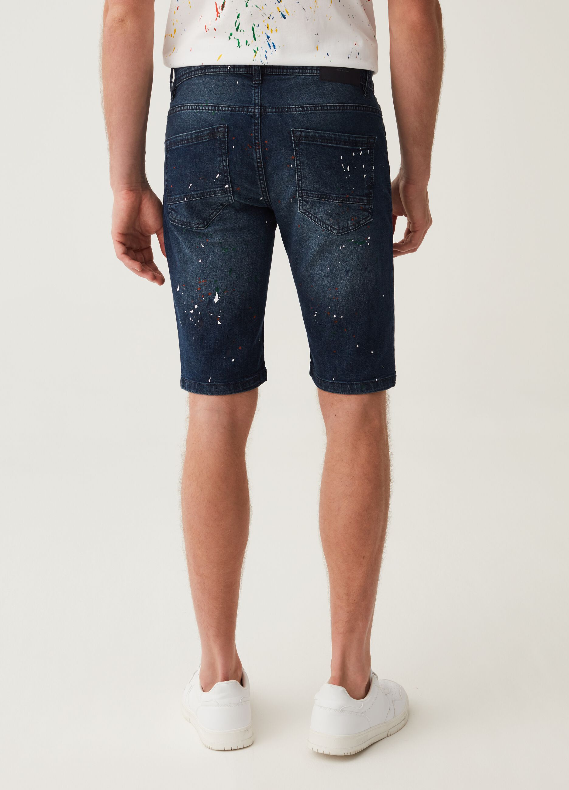 Shorts in denim slim fit RE-UP