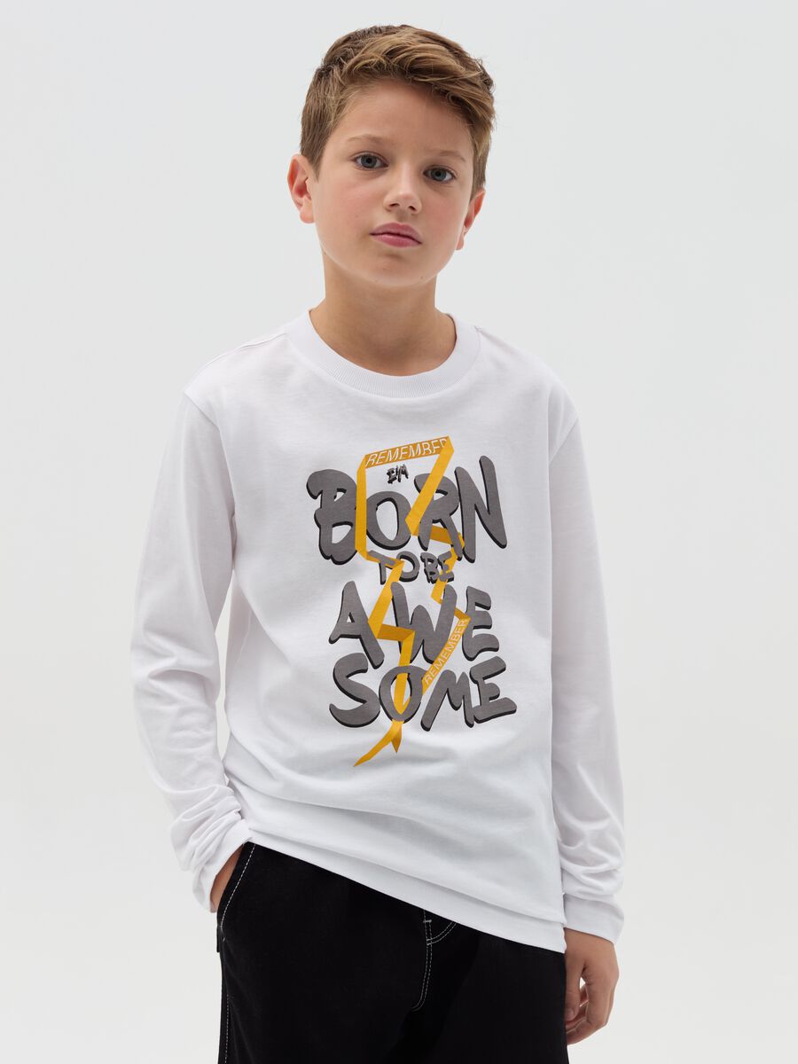 Long-sleeved T-shirt with print_0