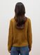 Gelber Rippstrickpullover aus elastischer Wolle, Regular Fit_3
