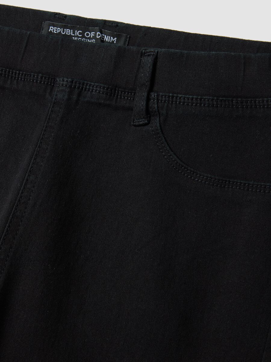 Black Skinny Fit Stretch Denim Blend Jeans_1