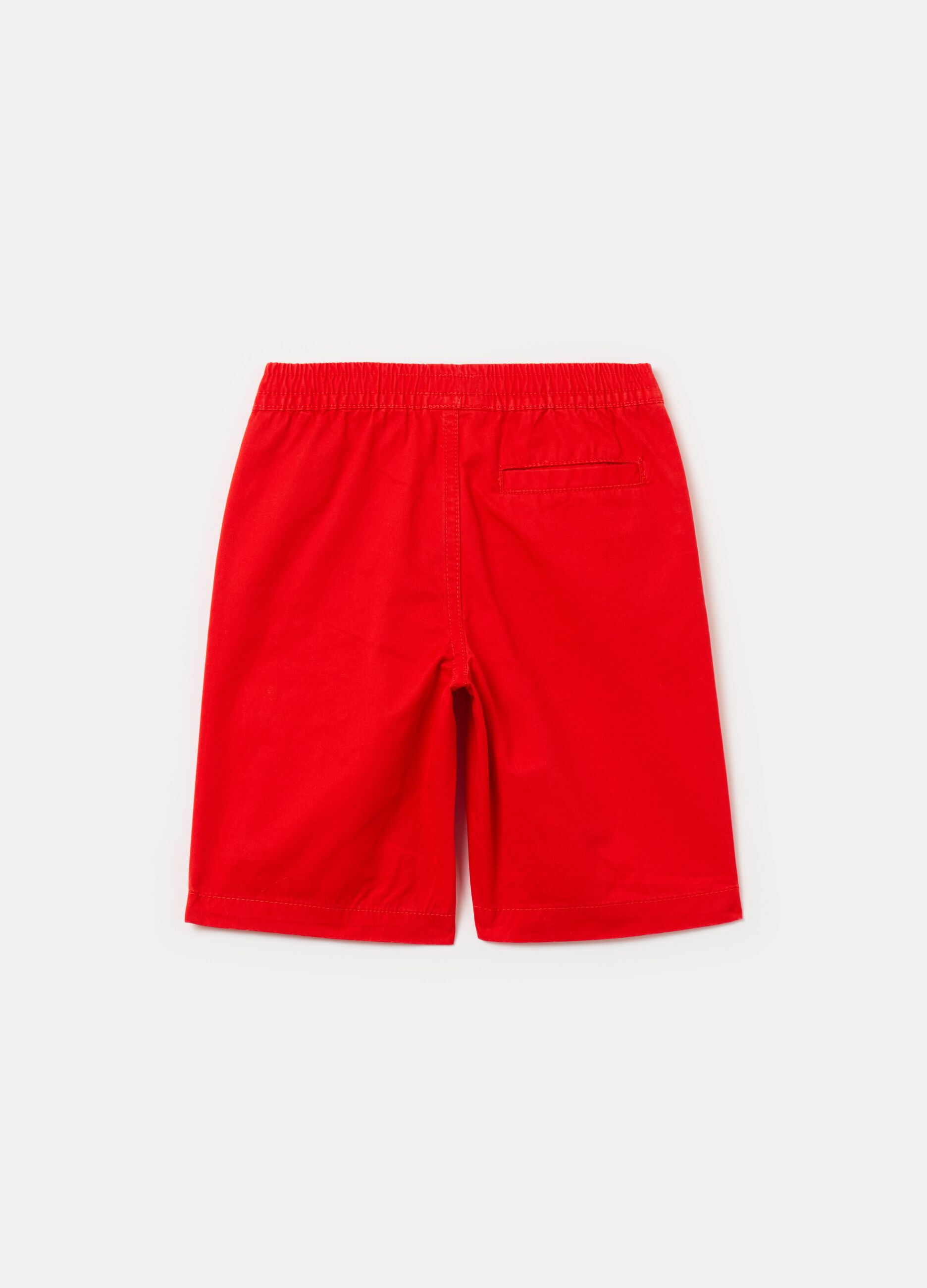 Pull-on Bermuda shorts in cotton