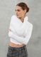 Crop Long-sleeved T-shirt White_2
