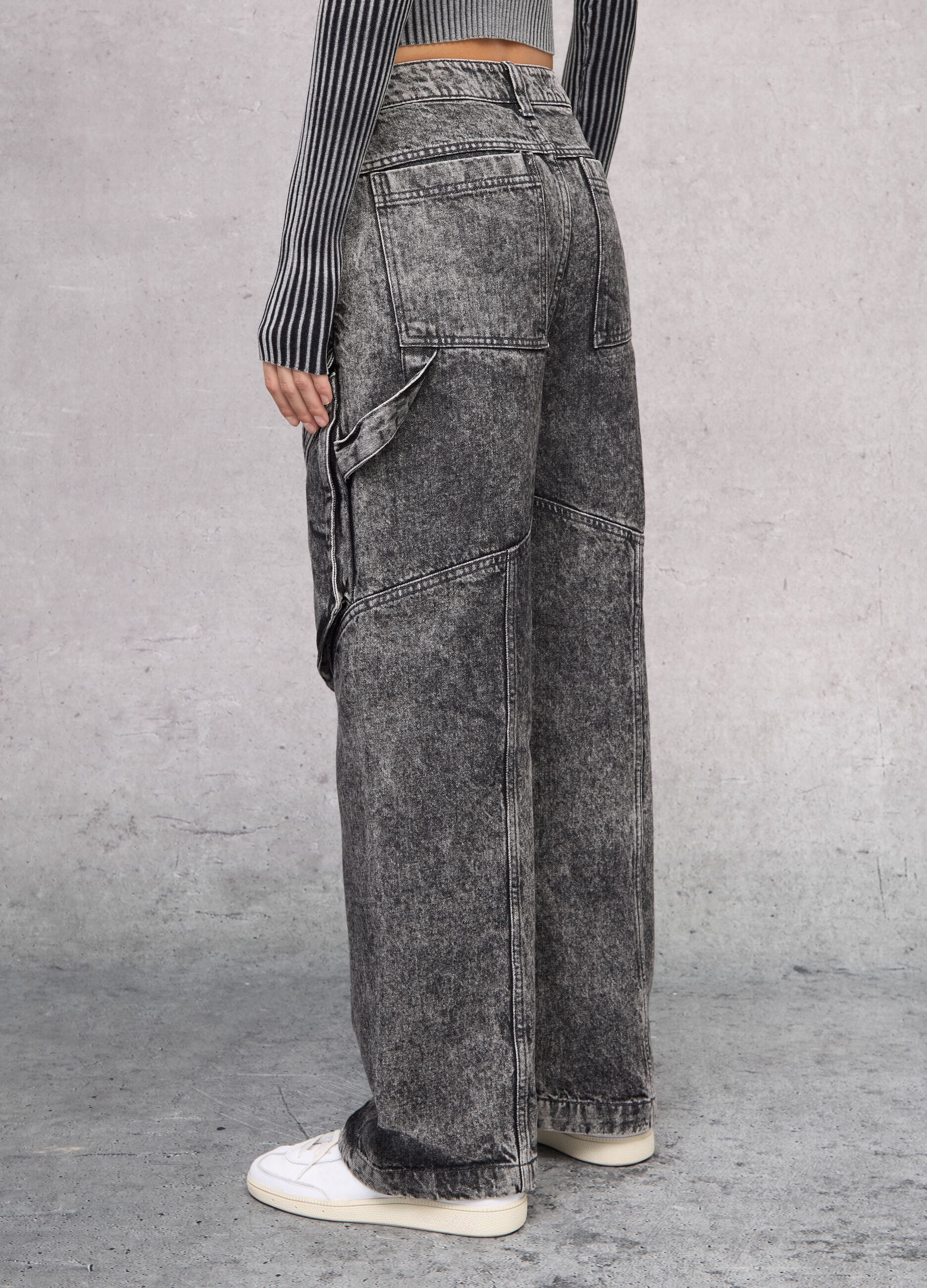 Vintage Grey Cargo Denim