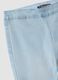 Blue flared jeggings in stretchy cotton and viscose for girls_4