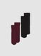 2-pack of black and red stretch ankle socks_0