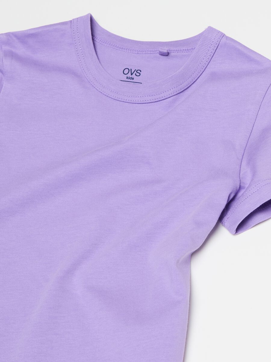 Essential organic cotton T-shirt with round neck_2