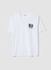 Wei&szlig;es T-Shirt mit One Piece-Print aus reiner Baumwolle, Relaxed Fit_4