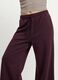 Violette Wide-Leg-Hose aus elastischem Modal mit Tunnelzug_2