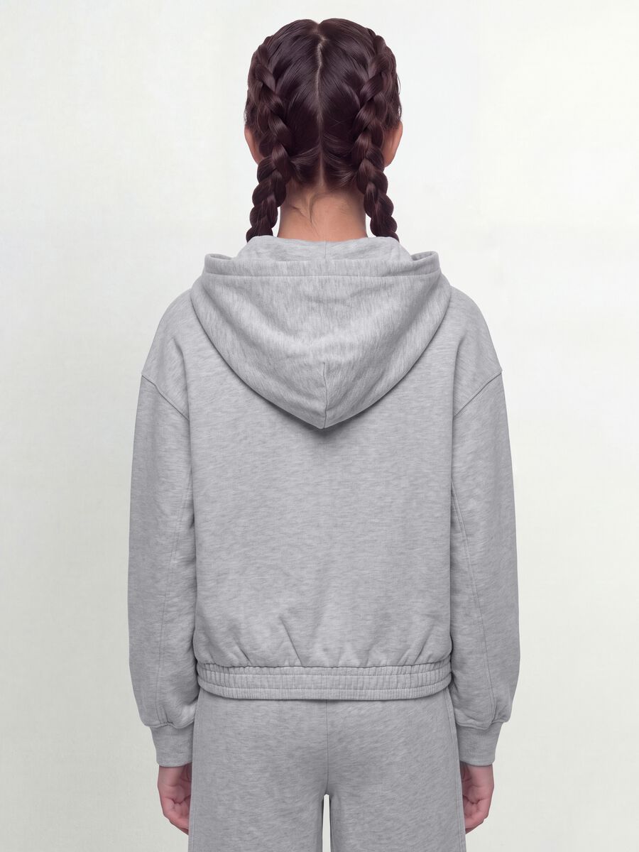 Grey organic cotton hooded sweatshirt_3