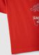 Boy's regular fit red pure cotton t-shirt with print_3