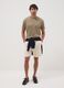 White cotton chino Bermuda shorts_0