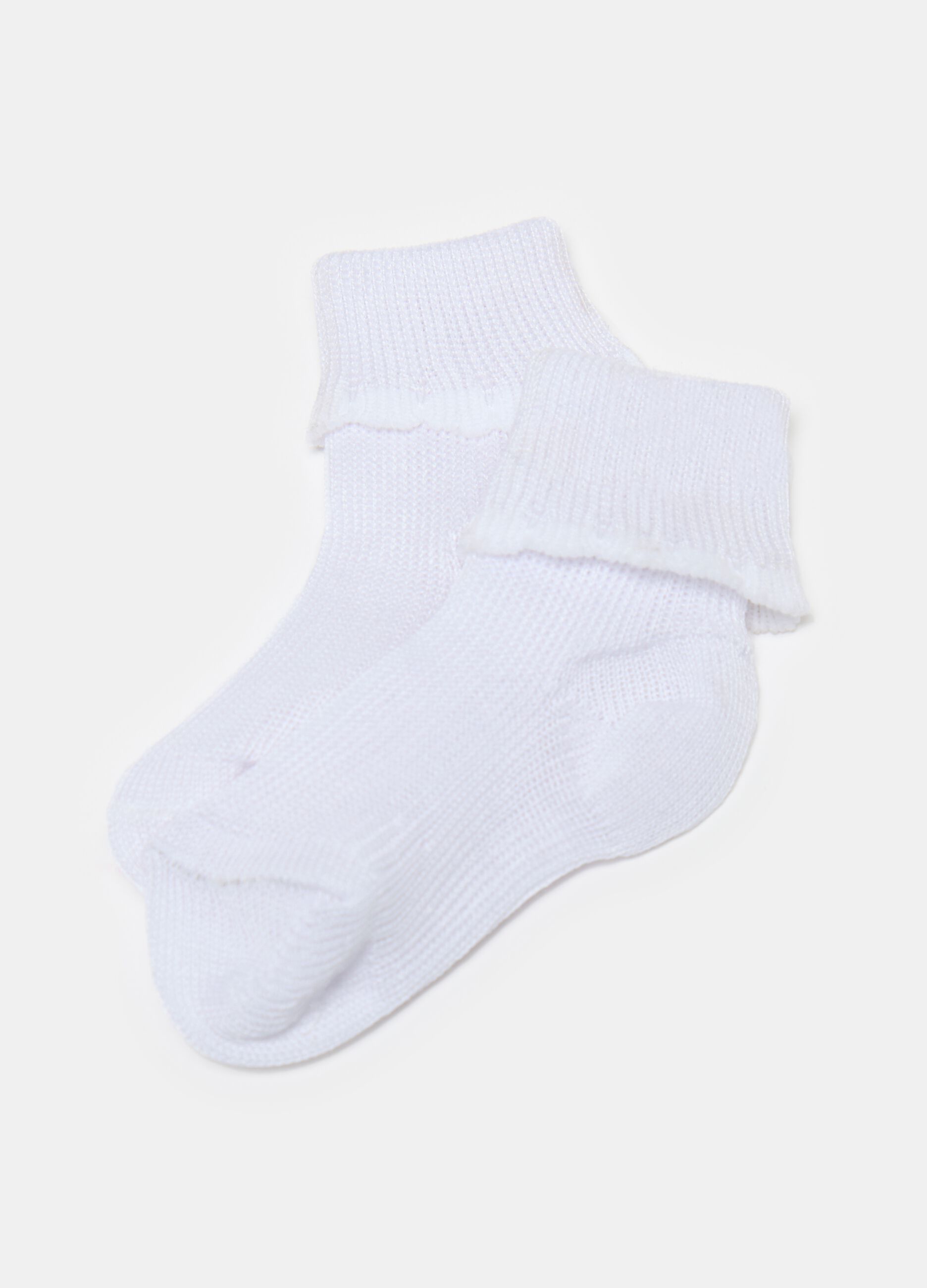 Two-pack socks with fold