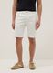 White stretch-cotton denim shorts_1