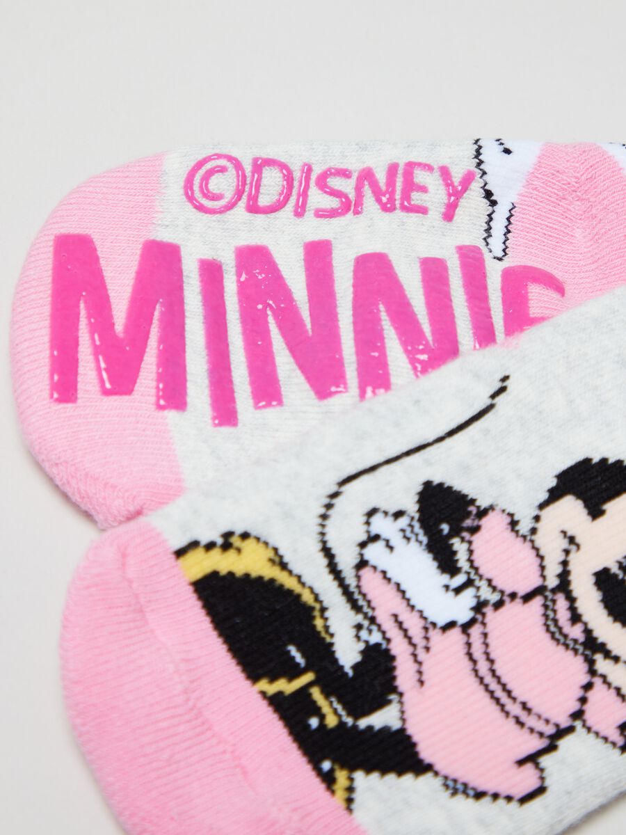 Two-pair pack slipper socks with Minnie Mouse and Daisy Duck_2