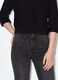 Schwarze Flare-Jeans aus Stretch-Baumwolle_3