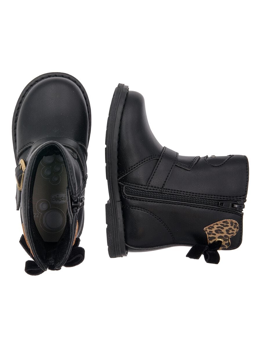 Chicco Black Ankle Boots for Girls_1
