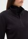 Black high-neck fleece with half-zip regular fit_3