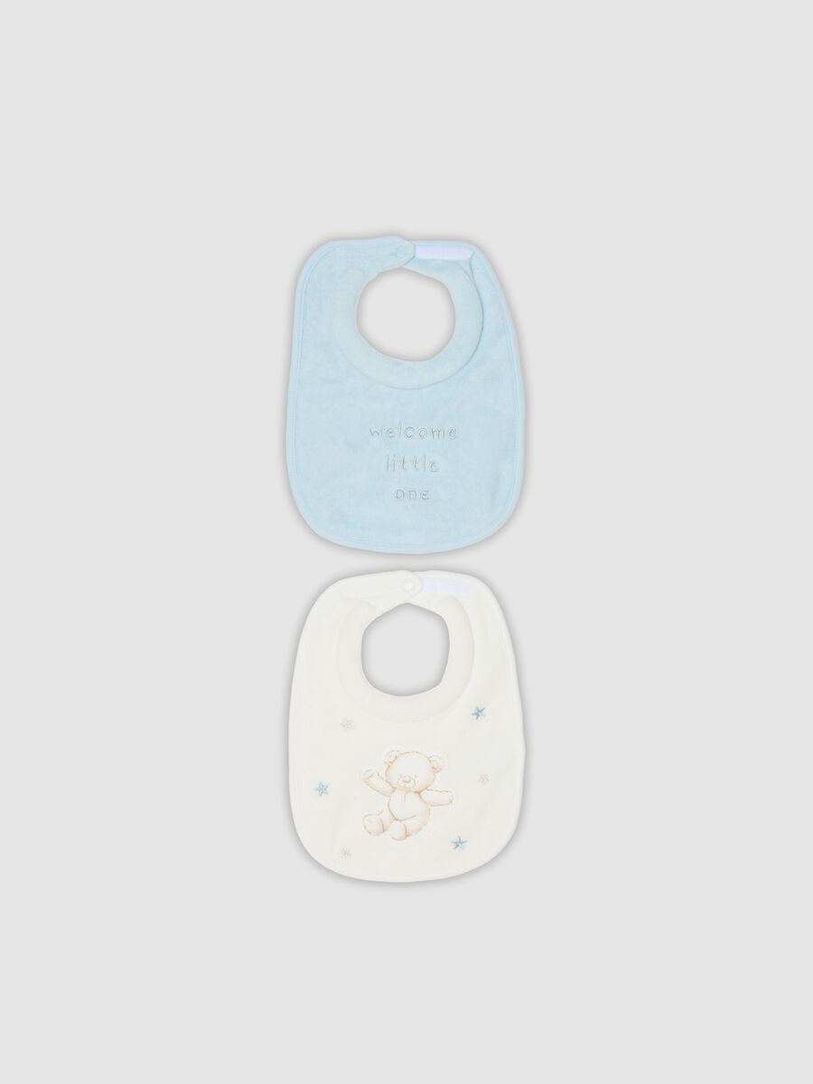 2er-Pack Baby-L&auml;tzchen in Blau und Weiss aus Bio-Baumwolle_0