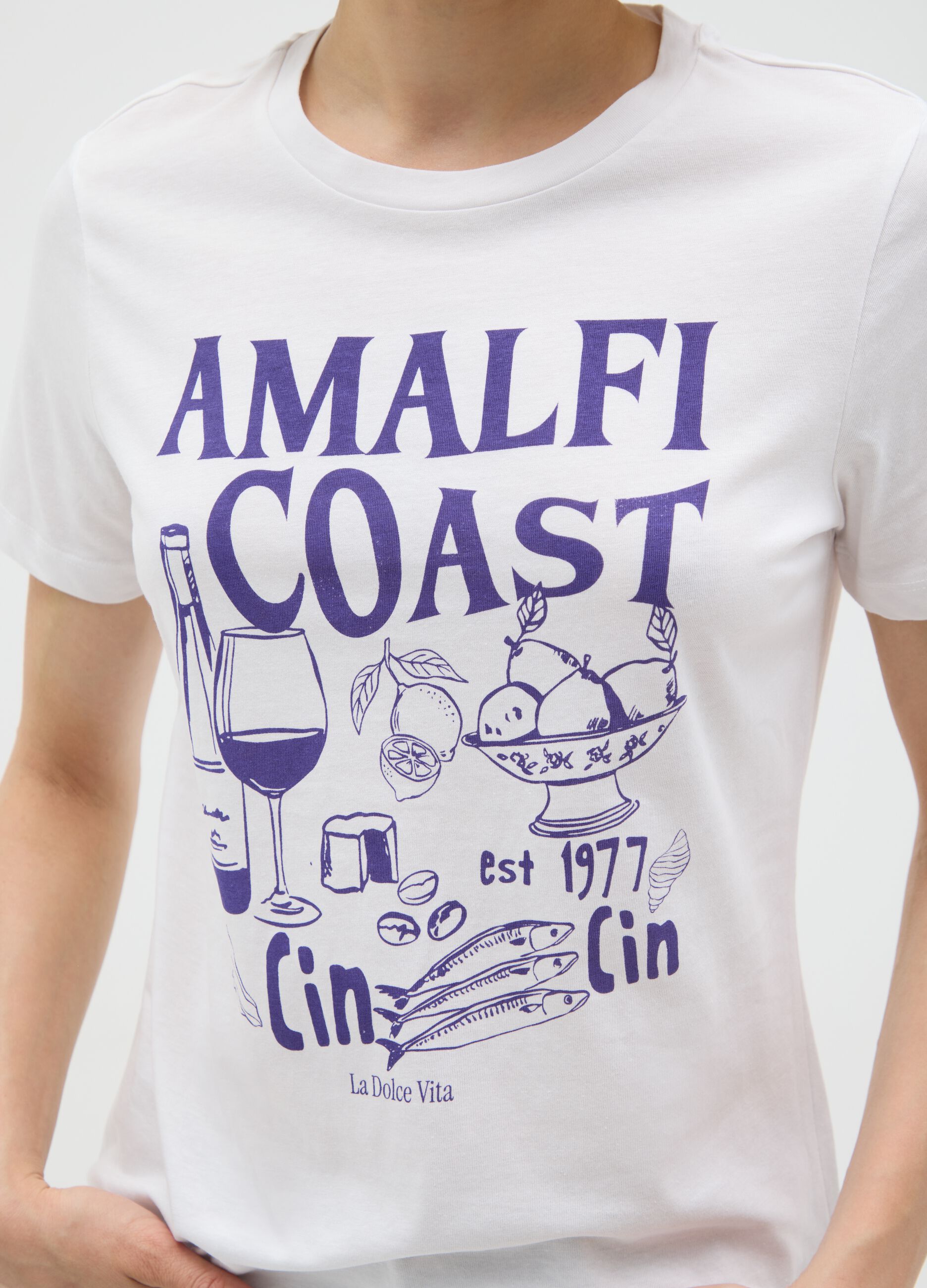White regular fit pure cotton T-shirt