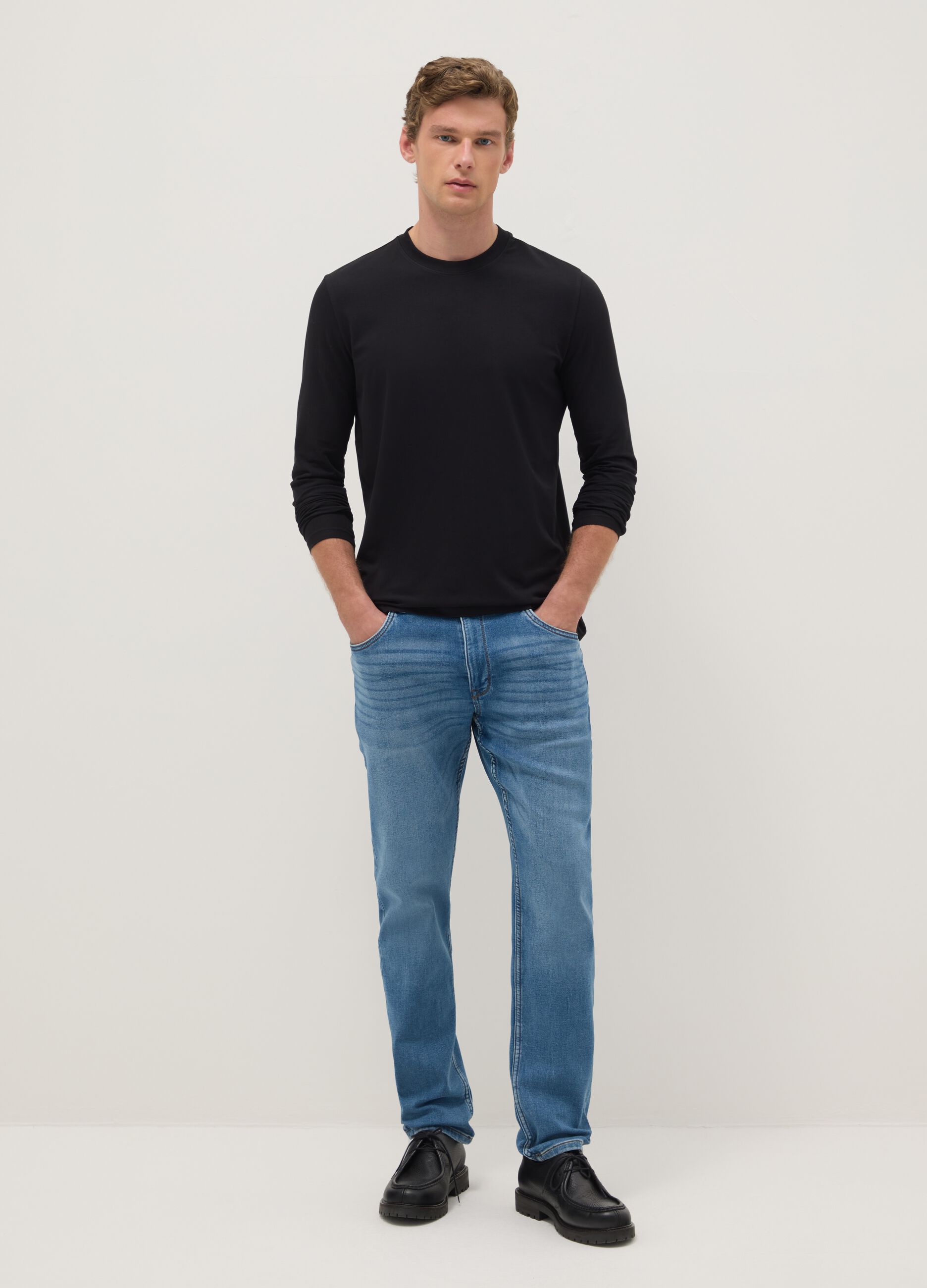 Slim Fit Blue Denim Jeans