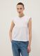 White short sleeve pure cotton T-shirt regular fit_0