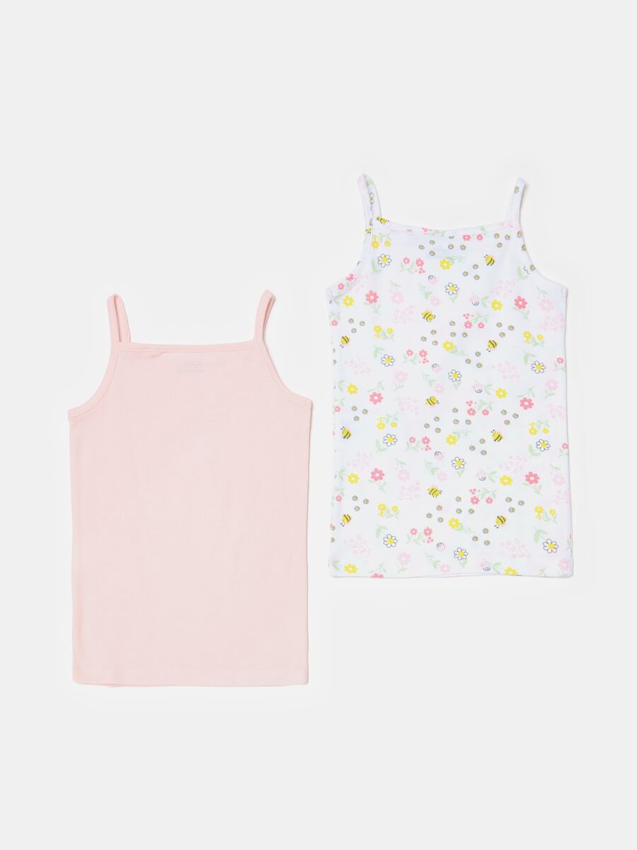 Two-pack under vests with small flowers print_1