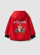 Rote Regenjacke mit Kapuze und Reissverschluss, Mario-Kart-Print_1