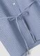 Blue striped pure cotton poplin shirt, regular fit_1