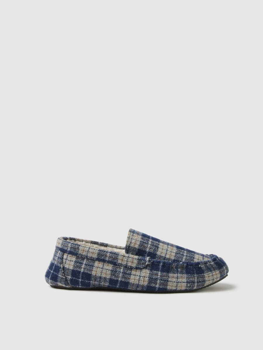 Multicolour Checkered Slippers_0