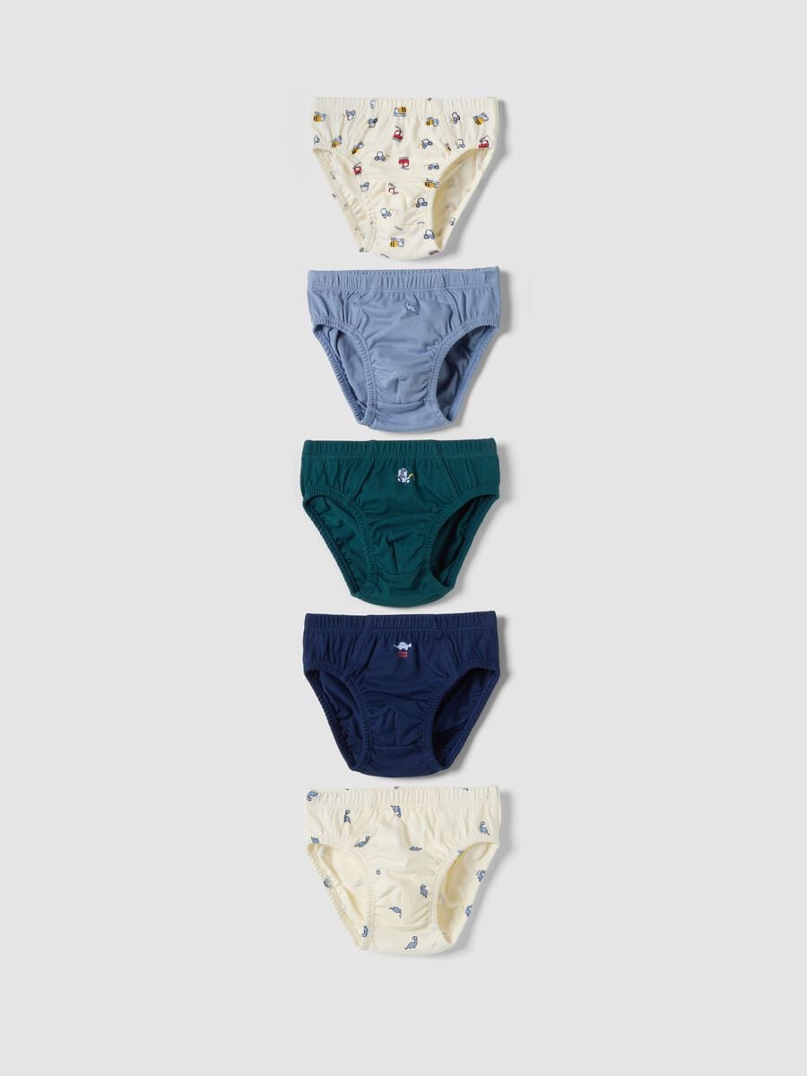 5-pack organic cotton briefs with prints_0