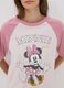 Camis&oacute;n rosa de puro algod&oacute;n org&aacute;nico con estampado de Minnie_2