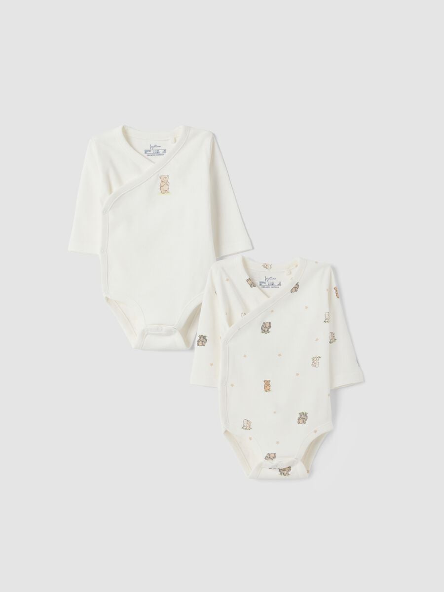 2-pack white organic cotton baby bodysuits with crew neck_0
