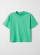 Children's regular fit pure cotton green T-shirt_3