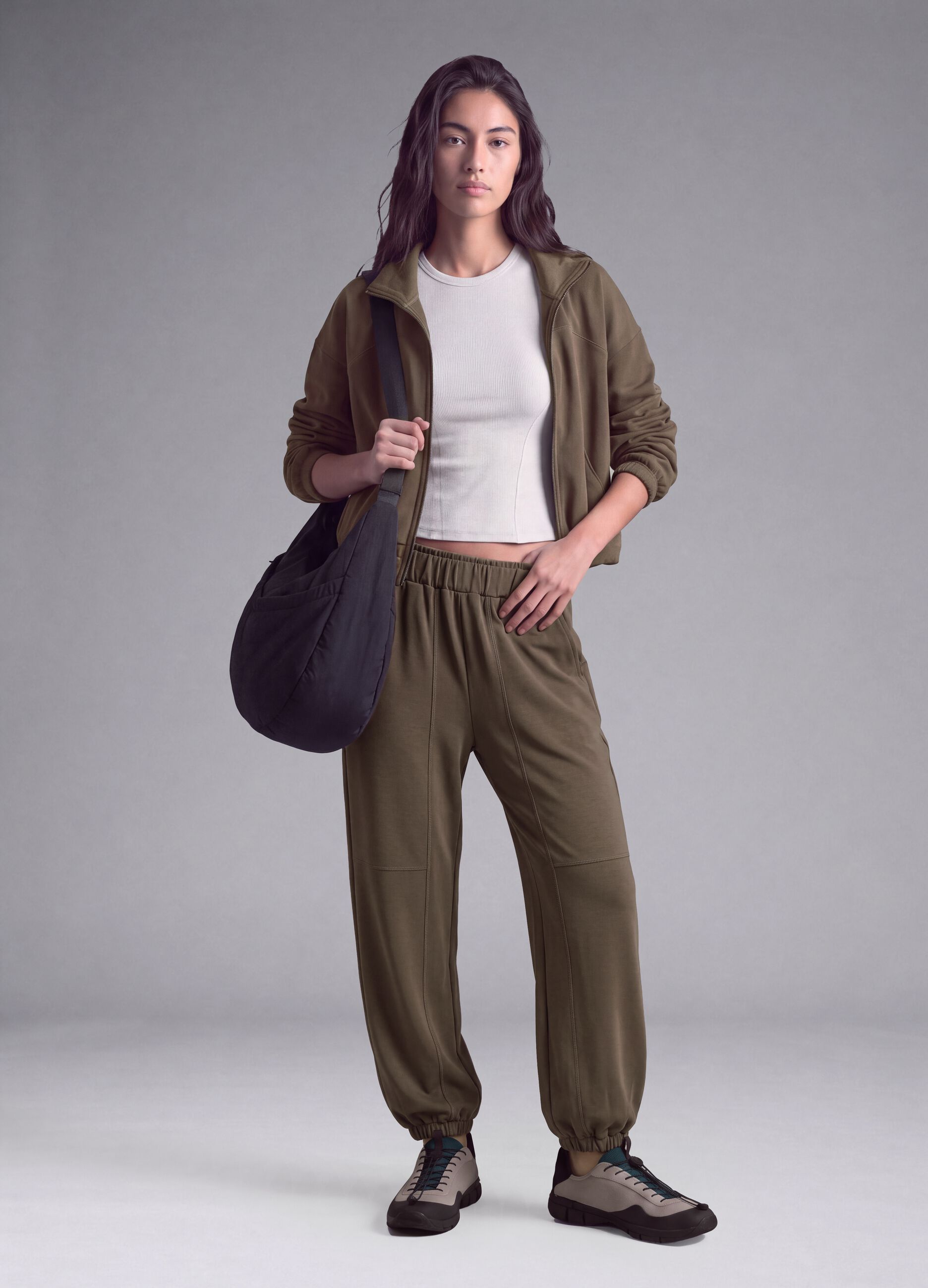 Green soft-touch joggers ALTAVIA STUDIO