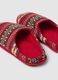 Multicolour slippers with regular fit pattern_1