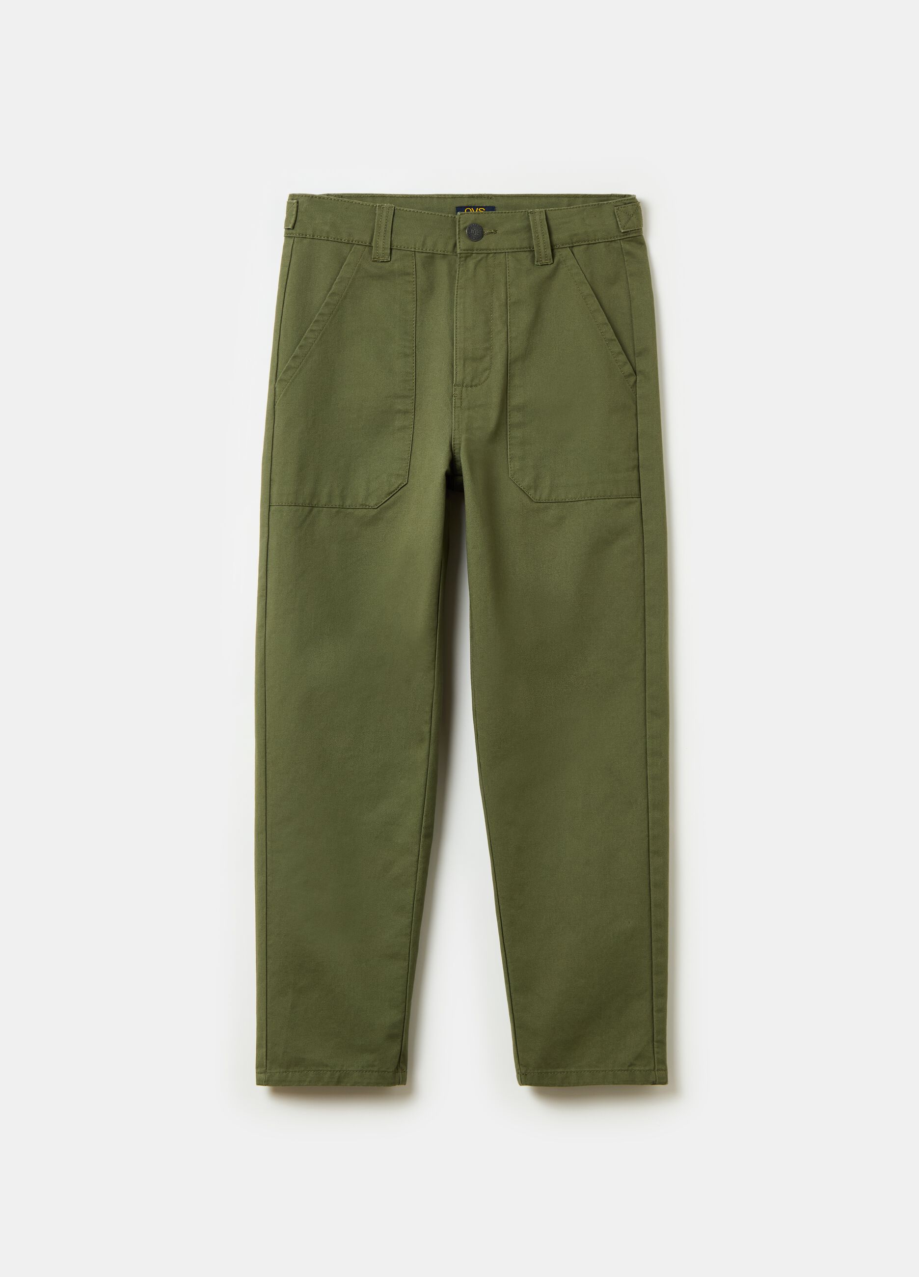 Straight-fit trousers in cotton