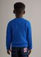 Kids' blue regular fit pure cotton pullover_1