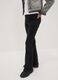 Girls&rsquo; black flared jeggings in stretch cotton and viscose_2
