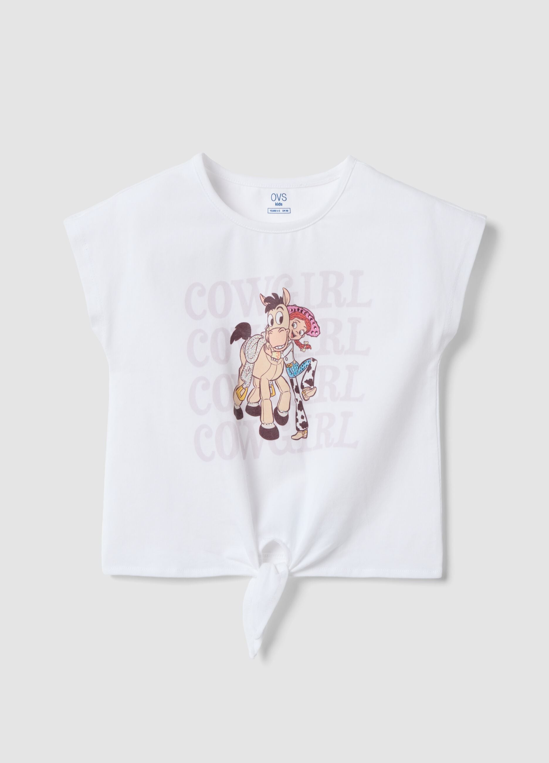 &Lambda;&epsilon;&upsilon;&kappa;ό T-shirt &alpha;&pi;ό &epsilon;&lambda;&alpha;&sigma;&tau;&iota;&kappa;ό &beta;&alpha;&mu;&beta;ά&kappa;&iota; &mu;&epsilon; &kappa;ό&mu;&pi;&omicron; &kappa;&alpha;&iota; &sigma;&tau;ά&mu;&pi;&alpha; Toy Story &gamma;&iota;&alpha; &kappa;&omicron;&rho;ί&tau;&sigma;&iota;&alpha;