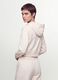 White cotton-blend fitted zip-up hoodie_2