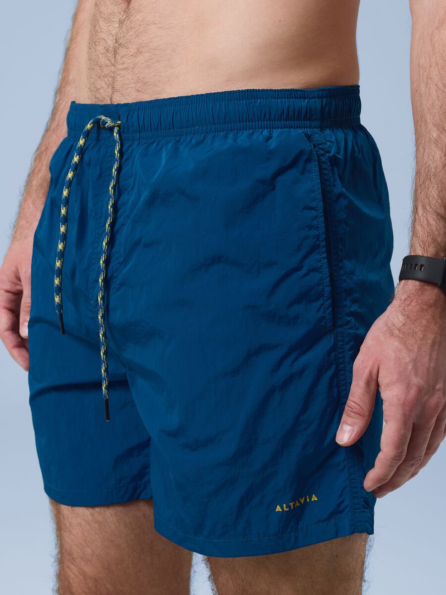 ALTAVIA SAILNG blue boxer swim shorts with elasticated waist_3
