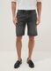 Grey denim Bermuda shorts in pure cotton, regular fit_1