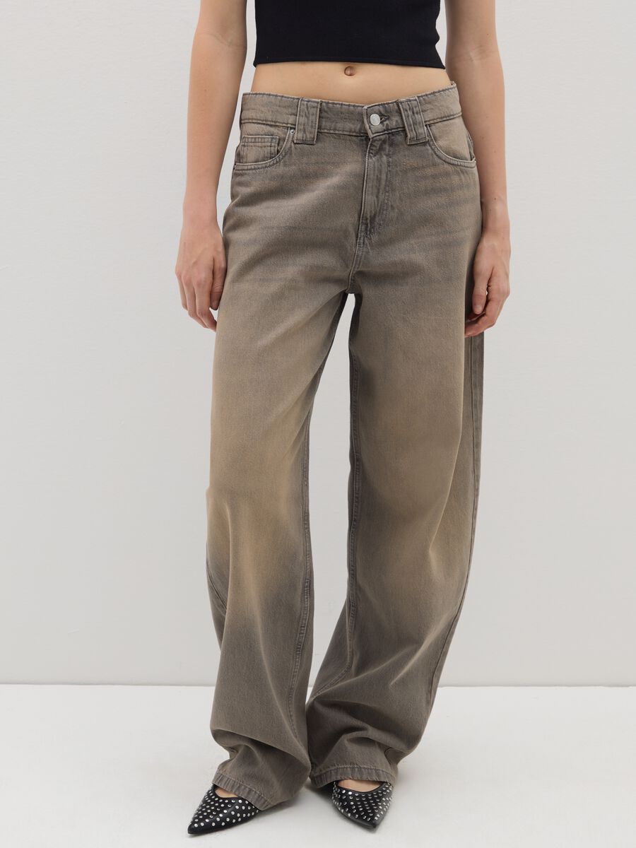 Grey Skater Pure Cotton Jeans_1